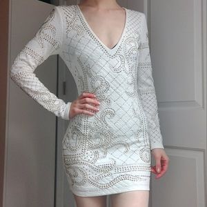 BEBE White Mini Dress